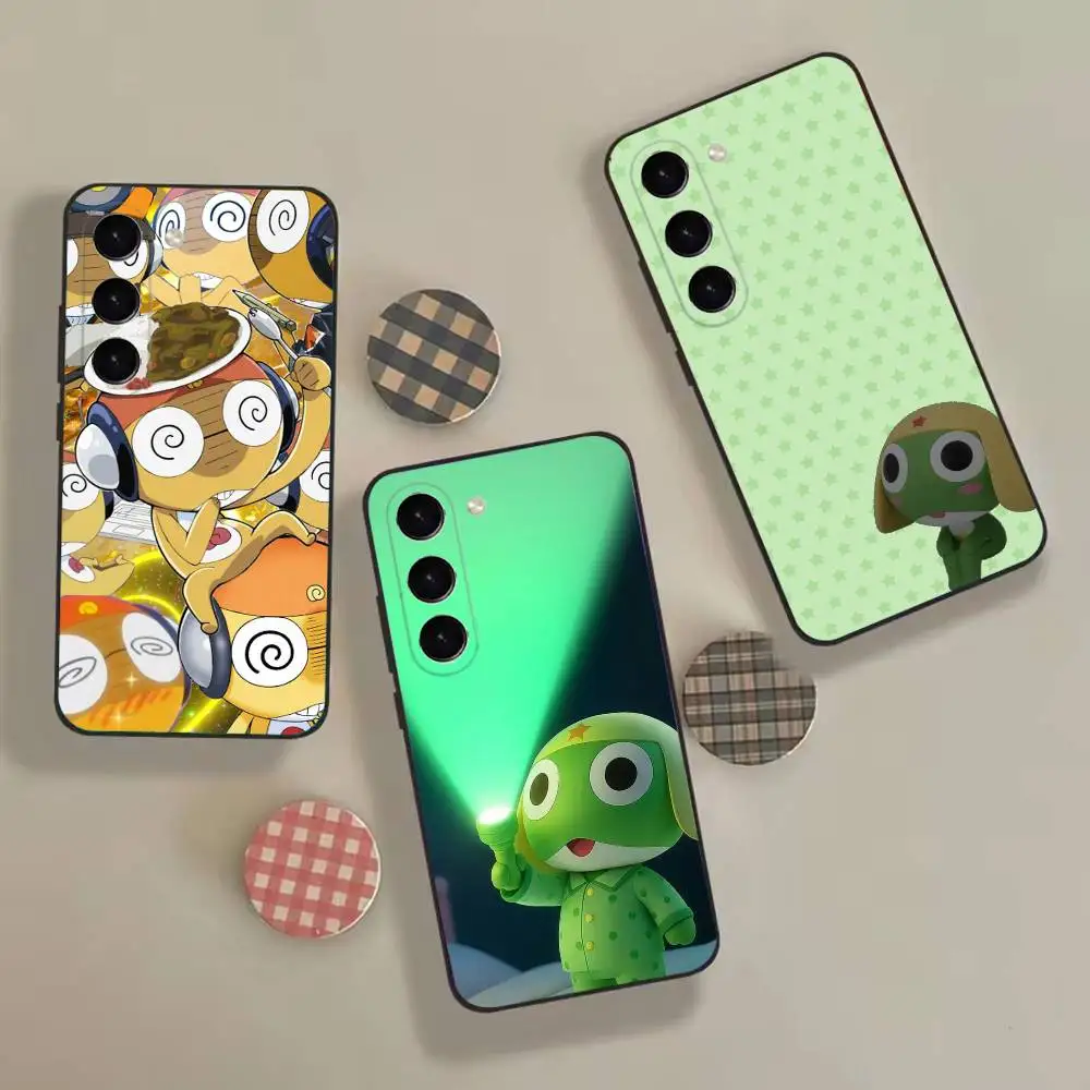 Hot G-Gunsou Keroro frog Fashion Phone Case Black Cover For Samsung Galaxy A12,22,32,52,53,71,73, Note9/10/20 Ultra
