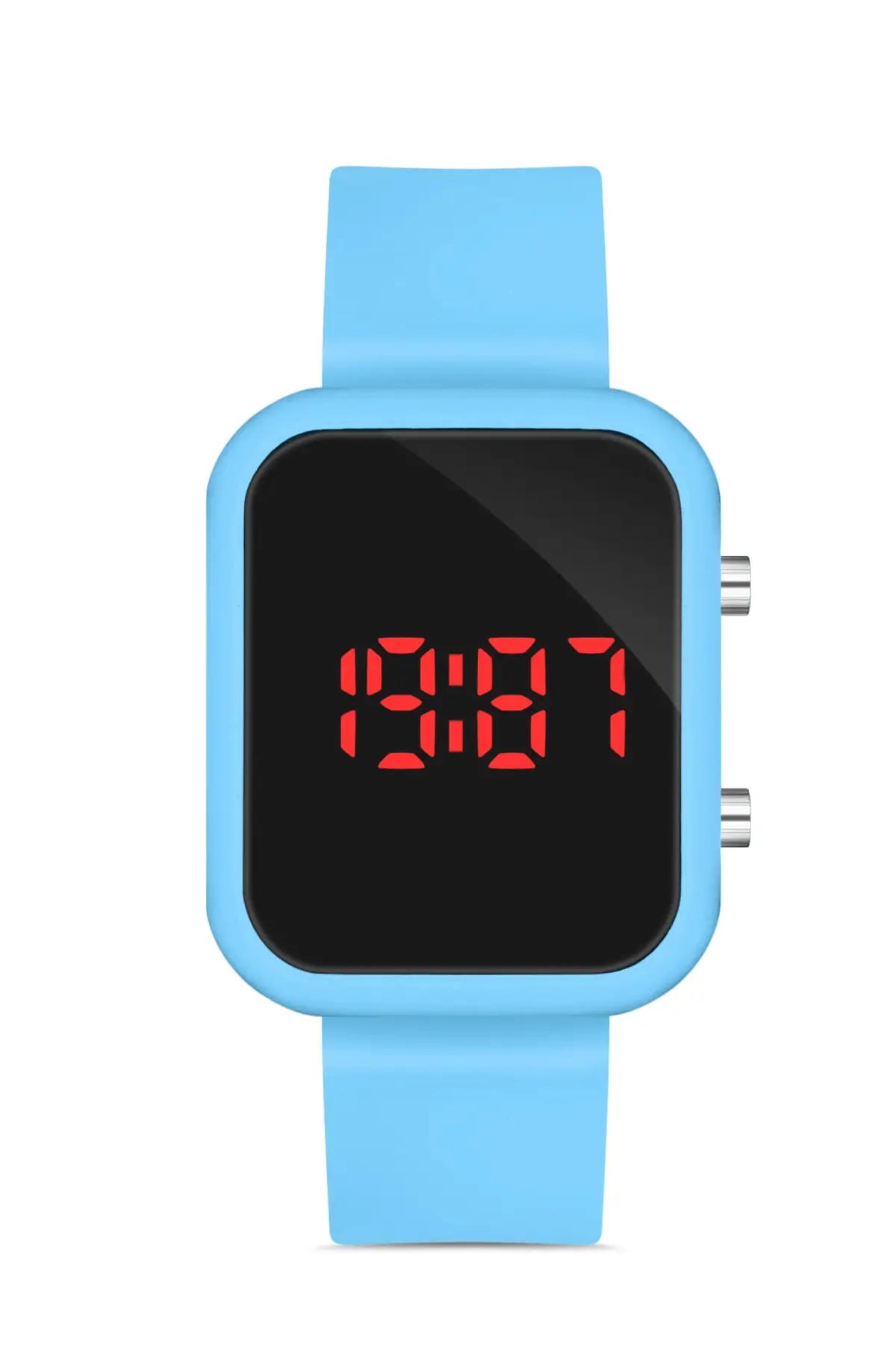 Unisex Blue Silicone Digital Led Wrist watch Apwr032503