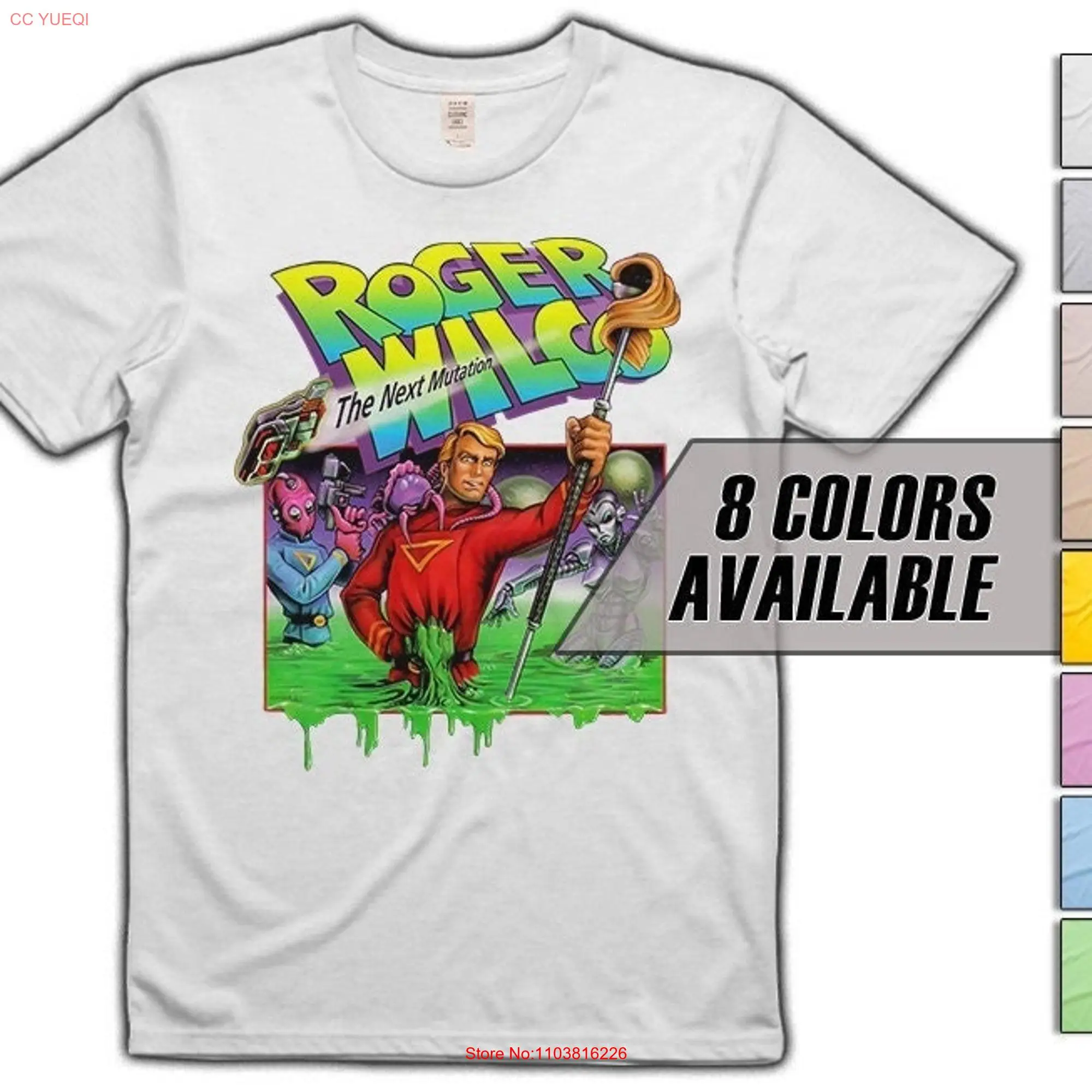 Space Quest Roger Wilco V1 movie T shirt 8 colors sizes S 5XL vintage look soft cotton long or short sleeves