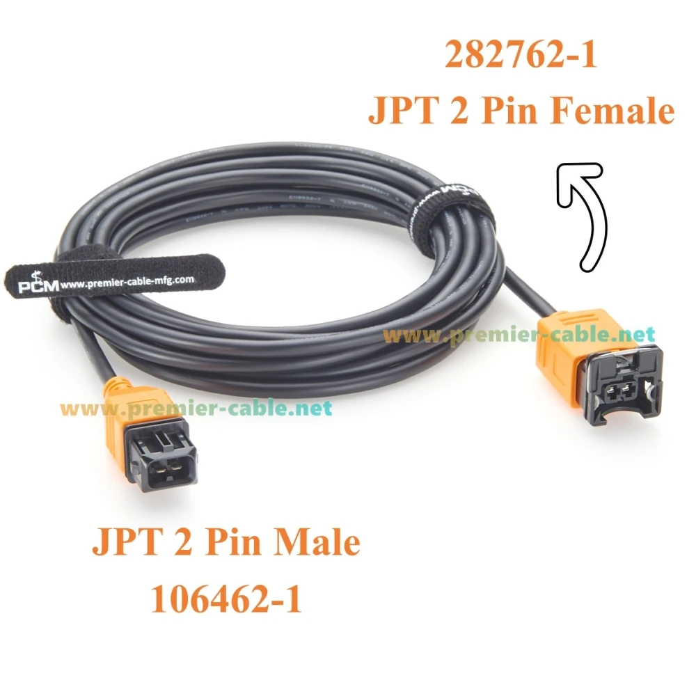 2-Pin JPT-Verlängerungskabel 106462-1 zu 282762-1 TE AMP Junior Power Timer Stecker-Buchse-Kabelbaum für Einspritzdüsen – Detail 2