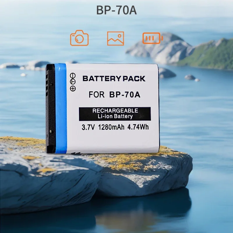 1280mAH High Quality BP70A BP*70A Battery For SAMSUNG AQ100 DV150F ES65 ES67 ES70 ES71 ES73 ES74 ES75 ES80 MV800 ES90