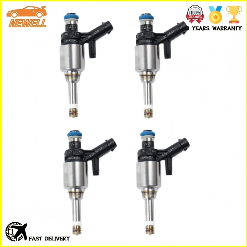 

4pcs 06A906036C 0261500149 06A906036P 06A906036L 06A906036J 06A906036F Fuel Injector For Volkswagen Beetle Jetta Passat 1.8L