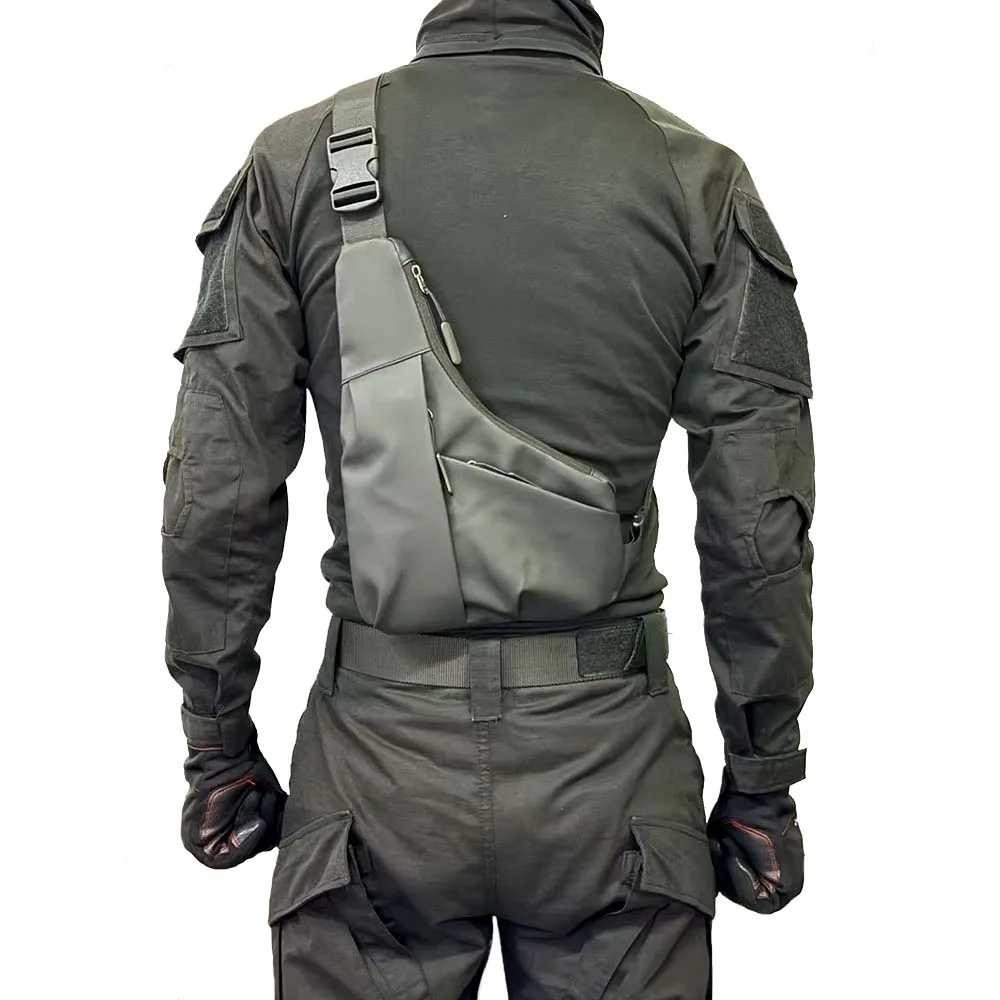 Bolso táctico antivuelo impermeable – Bandolera pecho y hombro - imagen 3