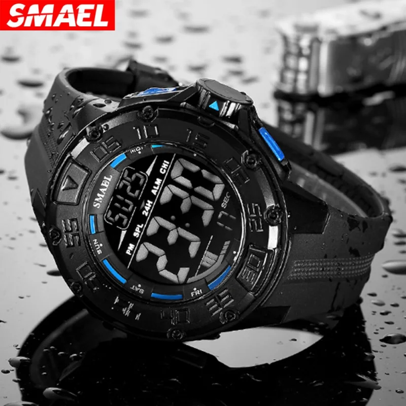 Smael Smael Outdoor Multifunctional Electronic Sports Watch Luminous Waterproof Large Dial Watch