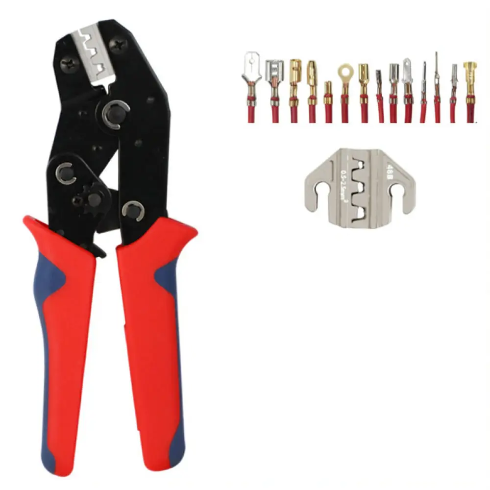 High Carbon Steel Crimp Plier Tool With Waterproof Connector Set Automotive Electrical Circuit Maintenance