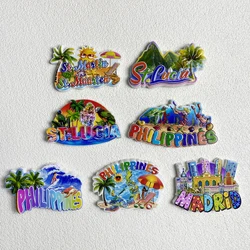 Philippines, St. Martin, Madrid, St. Lucia travel souvenirs from around the world 3D magnet refrigerator stickers
