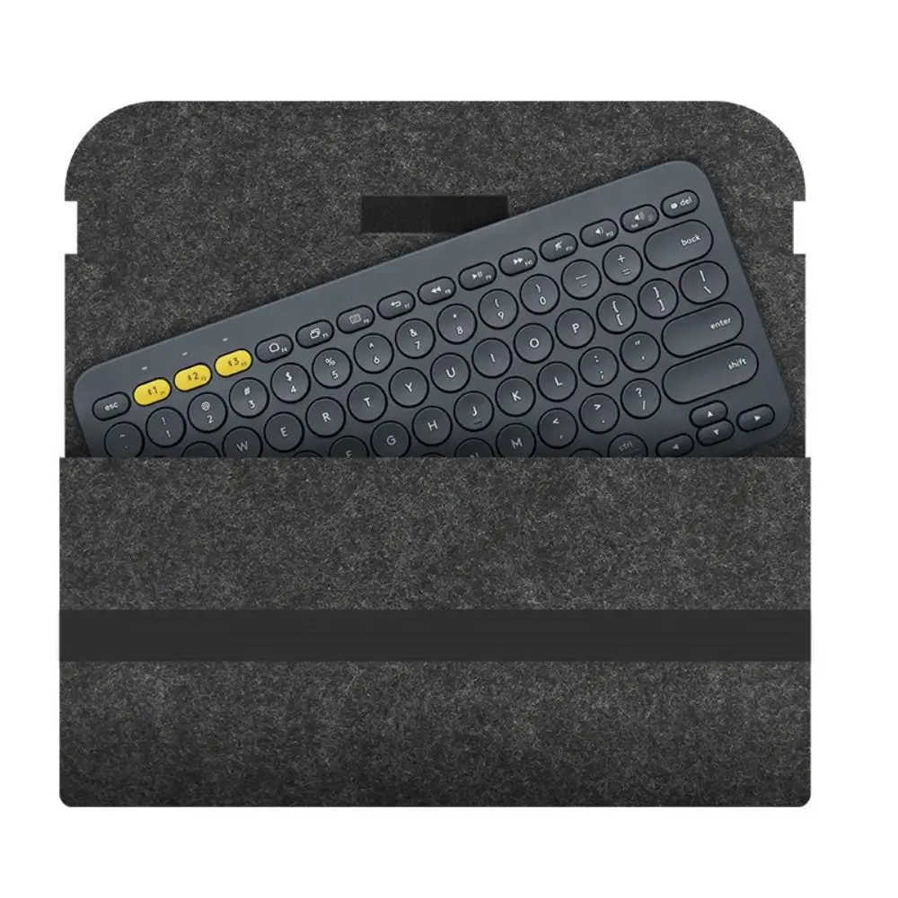 

Felt Wireless Keyboard Storage Bag Anti Shock Portable Carrying Case Dustproof Ultra Thin for Logitech K380 K480 K580 K780