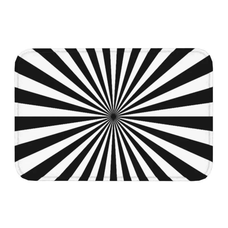 Abstract Optical Illusion Geometric Pattern Front Door Mat Anti-Slip Outdoor Geometry Doormat Floor Bathroom Entrance Rug Carpet