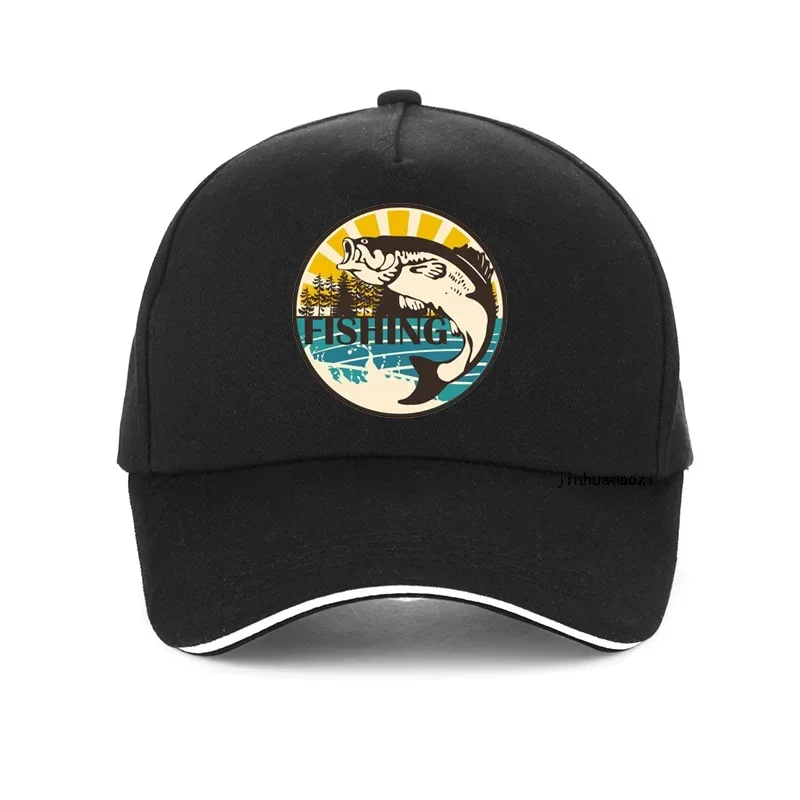 Wilderness Fishing Printing Baseball Caps Fashion Men Women Outdoor Fishing Hat Hip Hop Unisex Adjustable Snapback Bone