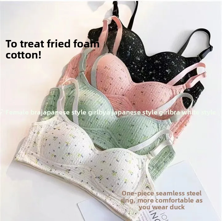 2025 Girls Brassiere Underwear Cotton Kids Bra Dot Design Adolescente Girls Training Bras Breathable Teenage Girl Tops Crop
