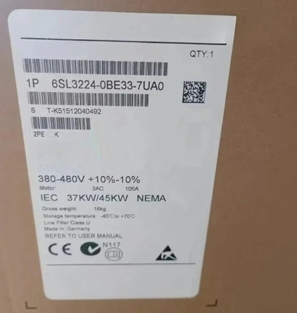

Brand New Original 6SL3224-0BE33-7UA0 6SL3120-1TE21-8AD0 inverter in Stock 1 Year Warranty 6SL3 120-1TE21-8AD0 Fast Delivery