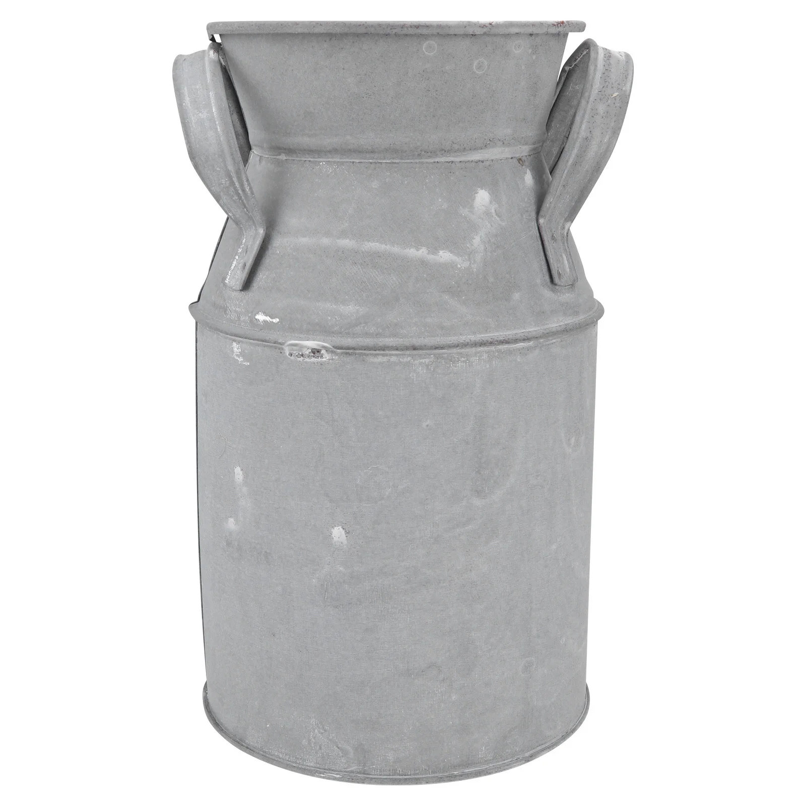 مزهرية زهور جافة دلو حديد عتيق لديكور المنزل نباتات الحديقة معلقة على الحائط أصيص زهور صغير لسطح المكتب عتبة النافذة #2