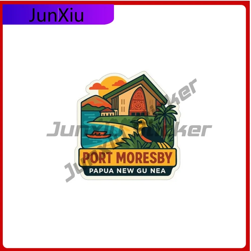 

Порт Медерби Папуа Новая Гвинея город наклейка отпуск внешняя крышка царапины виниловая наклейка наклейки для телефона водонепроницаемые наклейки
