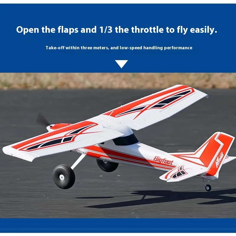 Avión eléctrico todoterreno de 1300mm, baja velocidad, nivel básico, control remoto, montaje exterior, modelo de simulación de ala fija