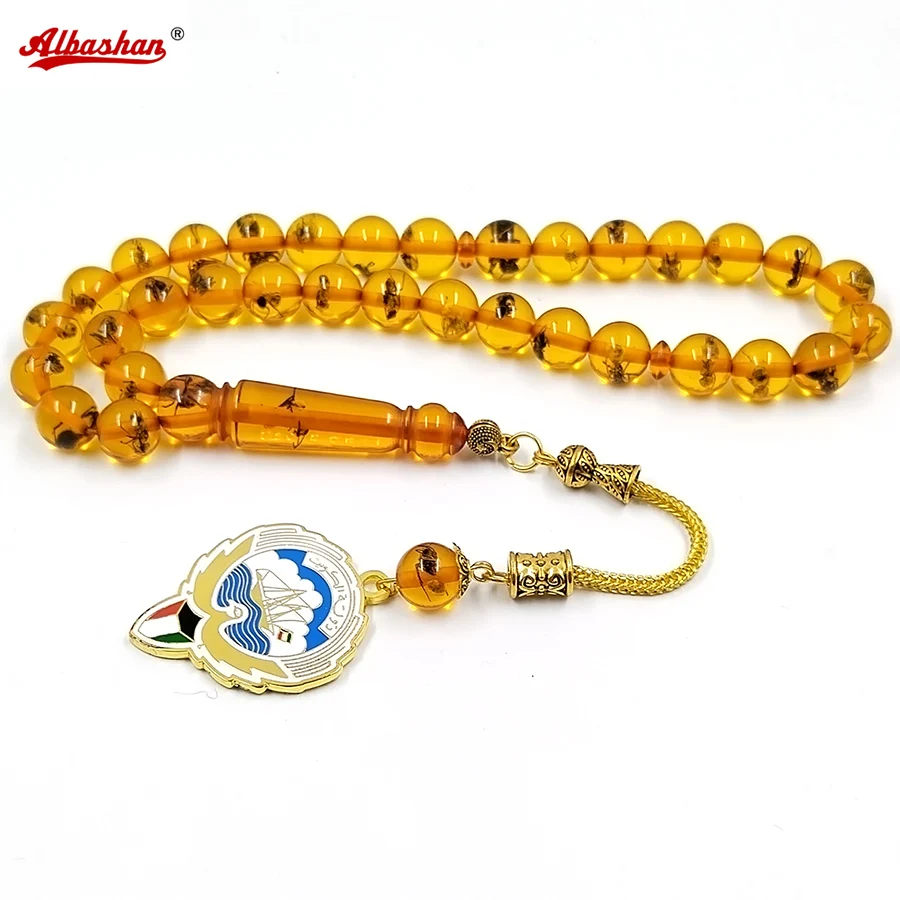 Tasbih Kuwait Insect resin beads muslim 33 prayer beads arabic fashion Misbaha Islamic eid gift Bracelets