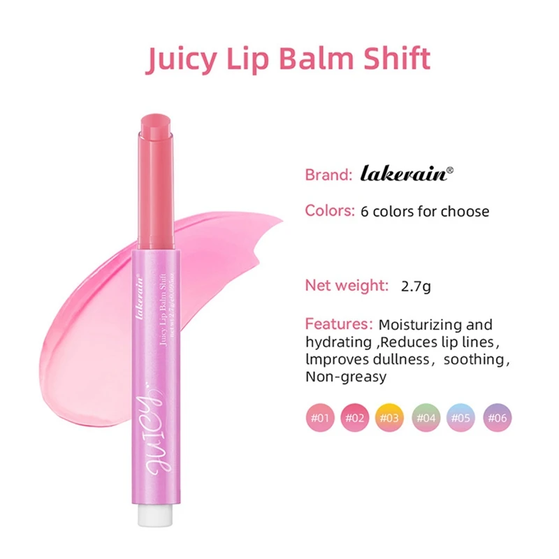 Laker ain Kristall gelee Lippenstift feuchtigkeit spendend lang anhaltende nahrhafte Balsam magische Farbänderung Lip gloss