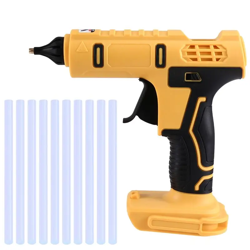 Y51A-Hot Glue Gun 100W Household DIY Repair Tool Rechargeable Electric Heat Temperature Gun For 18V 20V Battery