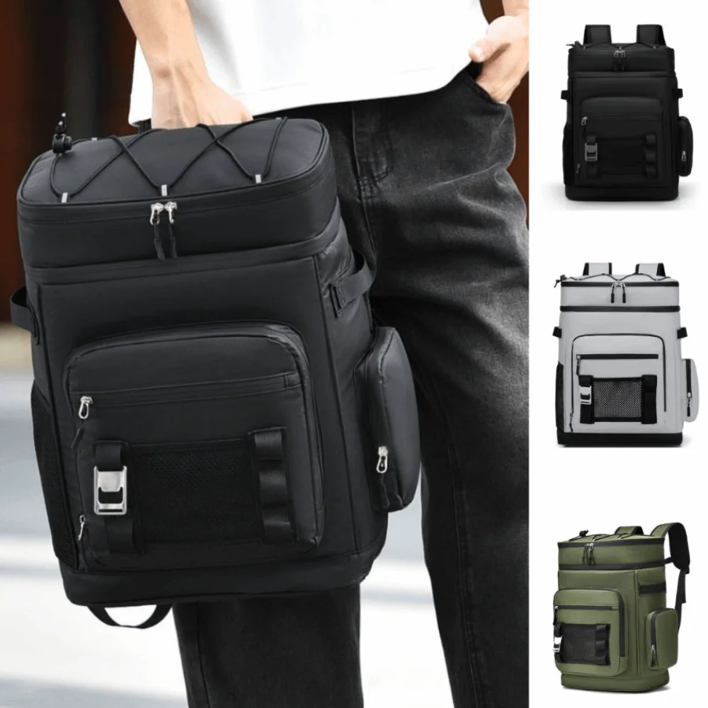 Newest Waterproof Insulated Backpack Leak-Proof Large Capacity Cooler Backpack High Grade Heat Insulation Cooler Bag Outdoor