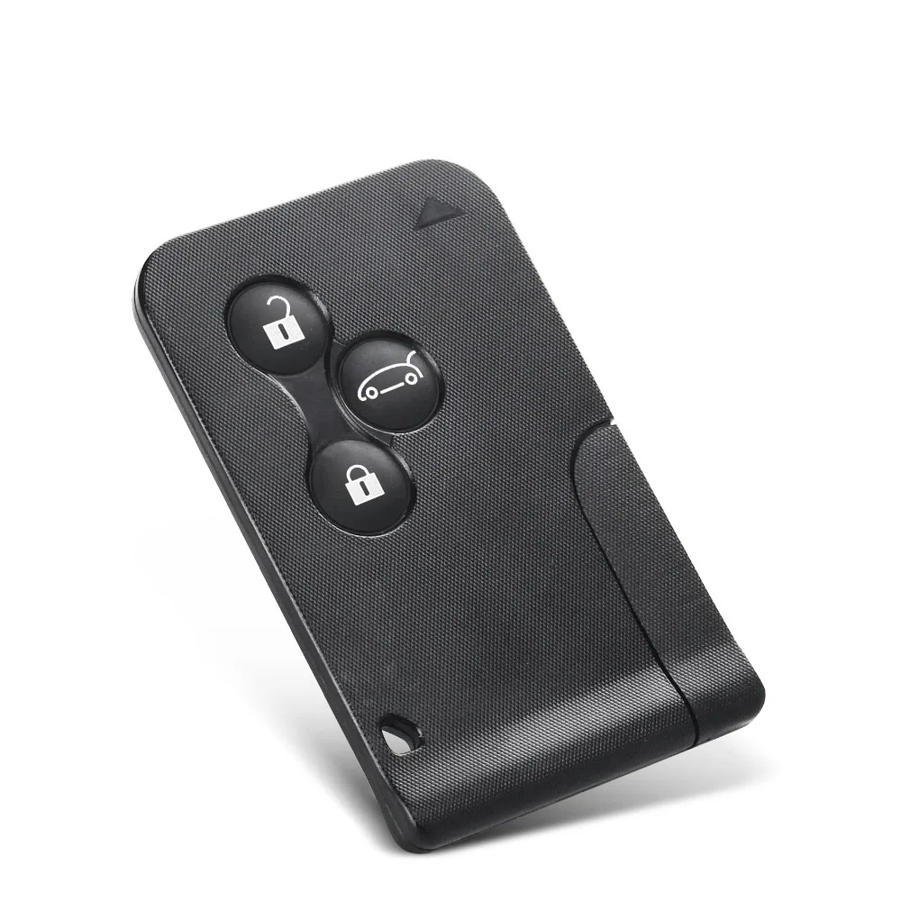 KEYYOU Black Color 2/3 Buttons Smart Card Key Shell Case For Renault Clio Logan Megan Key With Small Blade/No Blade