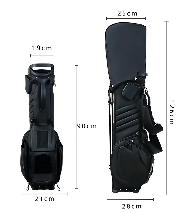 Golf Bag with Factory Set Bracket Waterproof PU Ball Golf Stand Bag Trendy Golf Club Bag