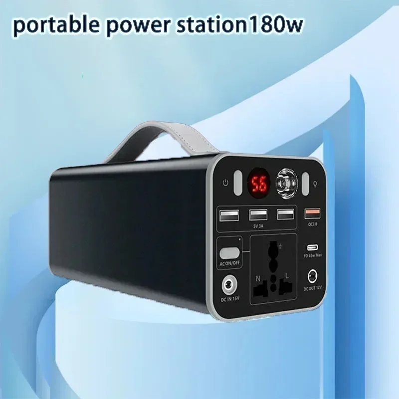 Solar Generator Outdoor Camping Battery Emergency Charging Station Power Supply Portable Power Station 150W 180W 300W