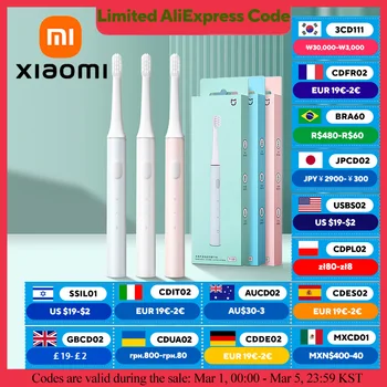 XIAOMI MIJIA T100 elektryczna soniczna szczoteczka do zębów bezprzewodowa szczoteczka do zębów USB akumulatorowa wodoodporna ultradźwiękowa automatyczna szczoteczka do zębów