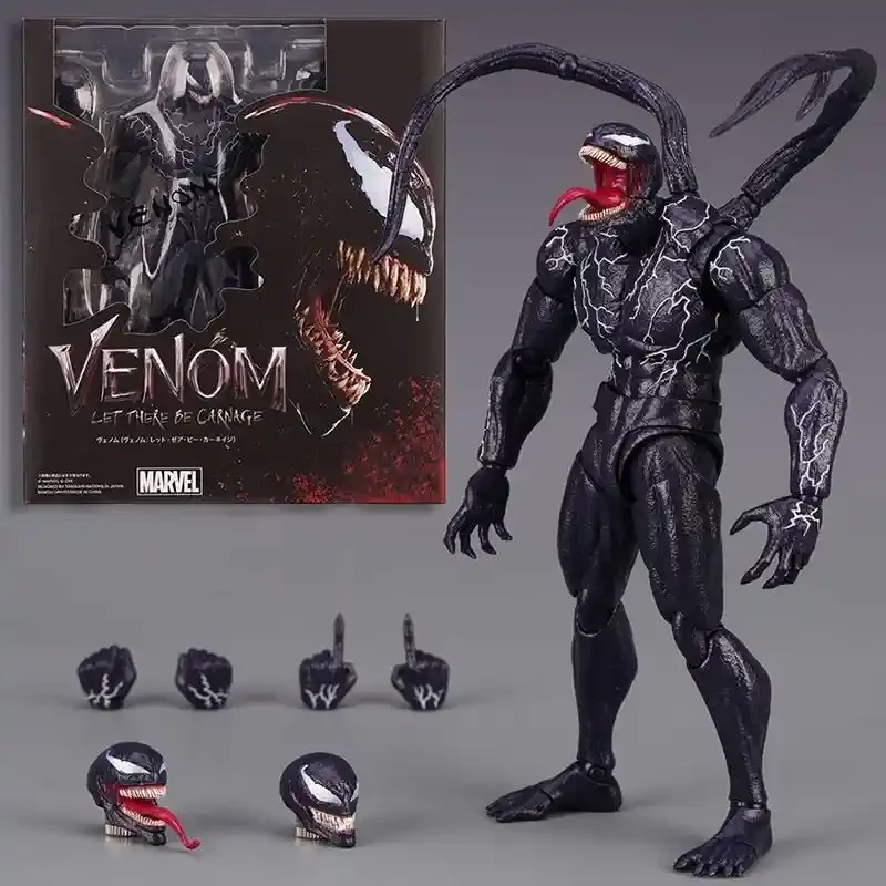 19cm Venom 2 Shf Figure Legends Series Action Figurine Anime Pvc Model Dolls Collection Gk Statue Model Dolls Toy Christmas Gift