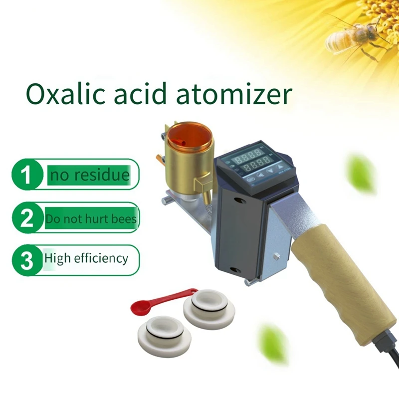 Oxalic Acid Vaporizer Atomizer Bee Fumigator Mite Repellent Farm Bee Farm Tools Beehive Utensils Varroa 250W US Plug