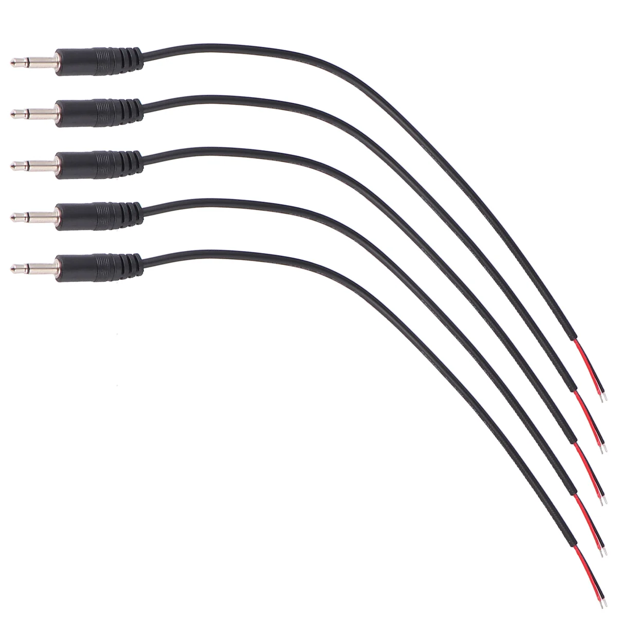 

10 Pcs Mono Male Connector 35mm Plug Bare Wire Audio Cable Headset Wireless Jack Microphone