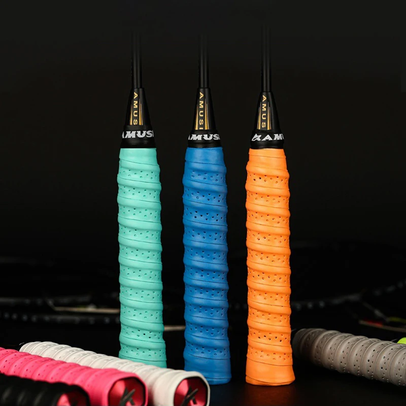 Утолщенная-противоскользящая-обмотка-для-рукоятки-ракетки-keel-hand-rubber-ламинированная-перфорированная-для-бадминтона-тенниса-рыбалки