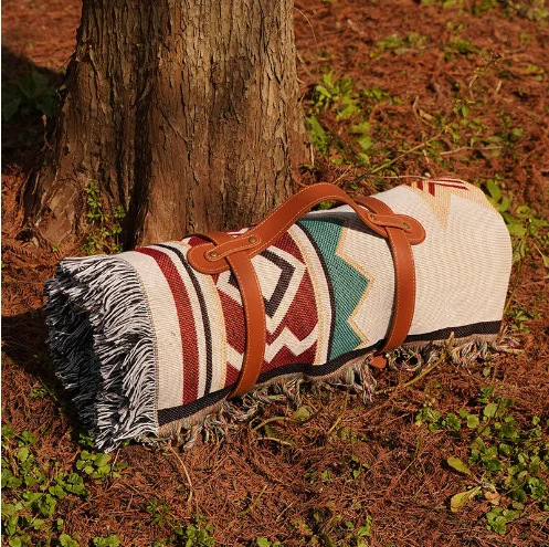 Picnic mat Moisture-proof mat thickened ins wind outdoor floor mat camping picnic cloth Bohemian blanket