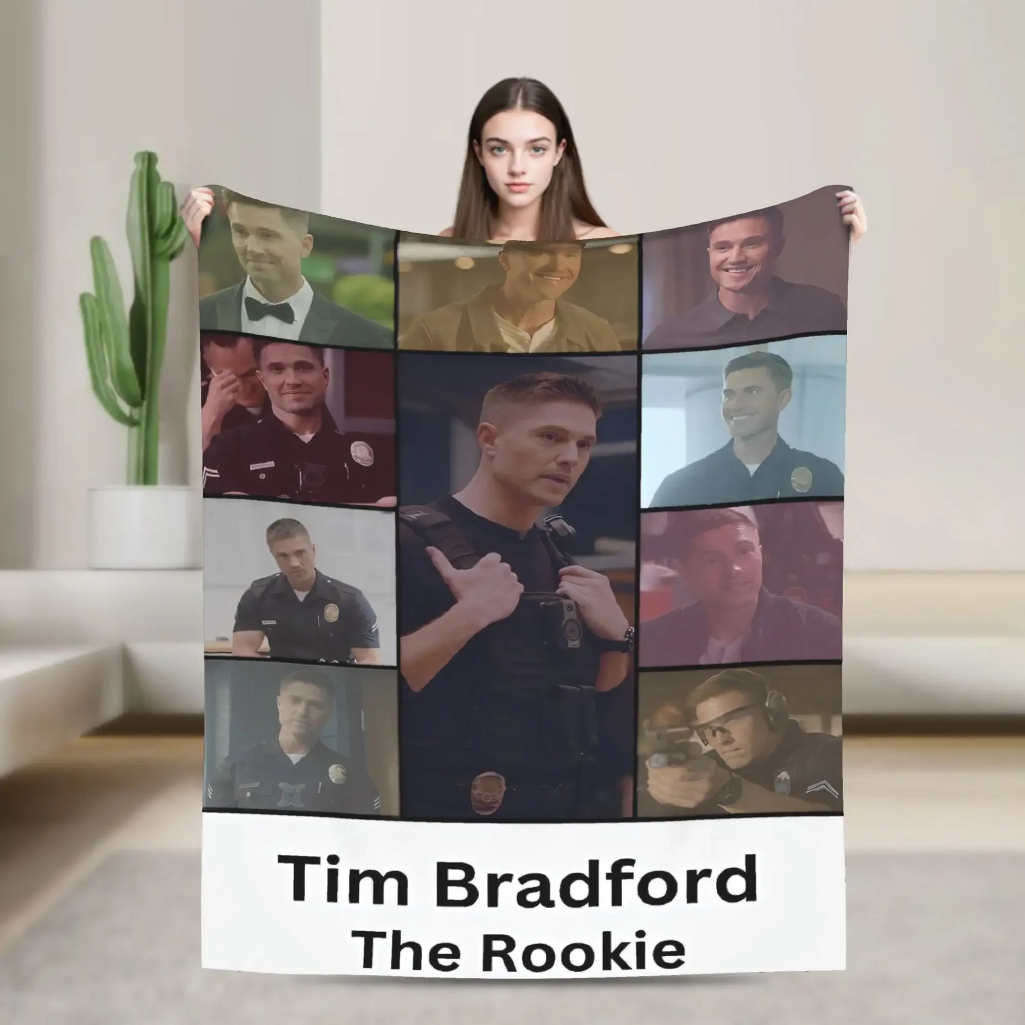 

Tim Bradford Throw Blanket Soft Warm Winter Bedspread for Home Decor Childrens Room Trendy Street Style