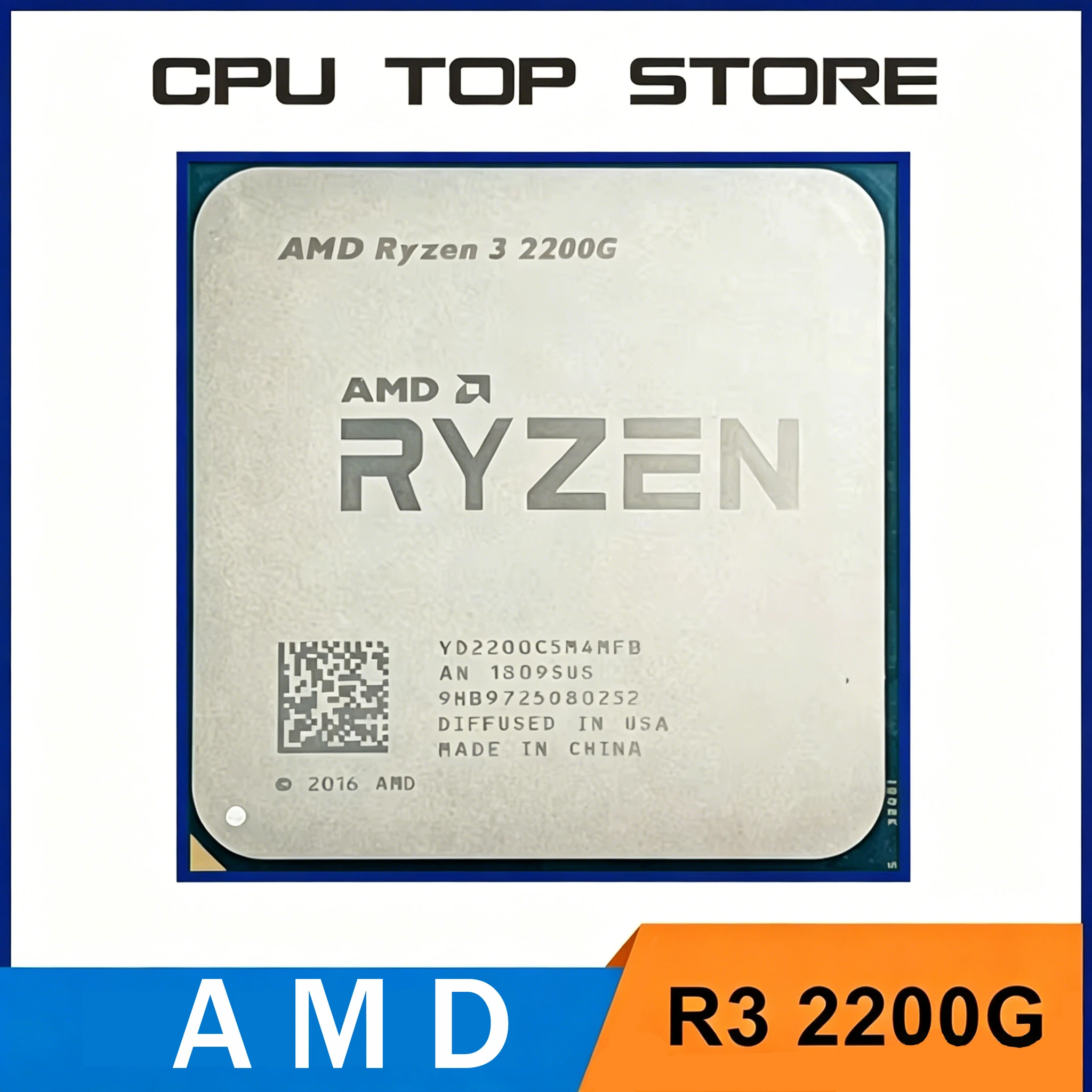 

AMD YD2200C5FBBOX Ryzen 3 2200G Processor with Radeon Vega 8 Graphics 3.5GHz 4-Core 4-Thread LGA AM4 CPU