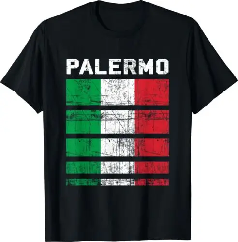 NEW Palermo Sicily Sicilia Sicilian Italian Flag Italy Italia Tee T-Shirt S-3XL