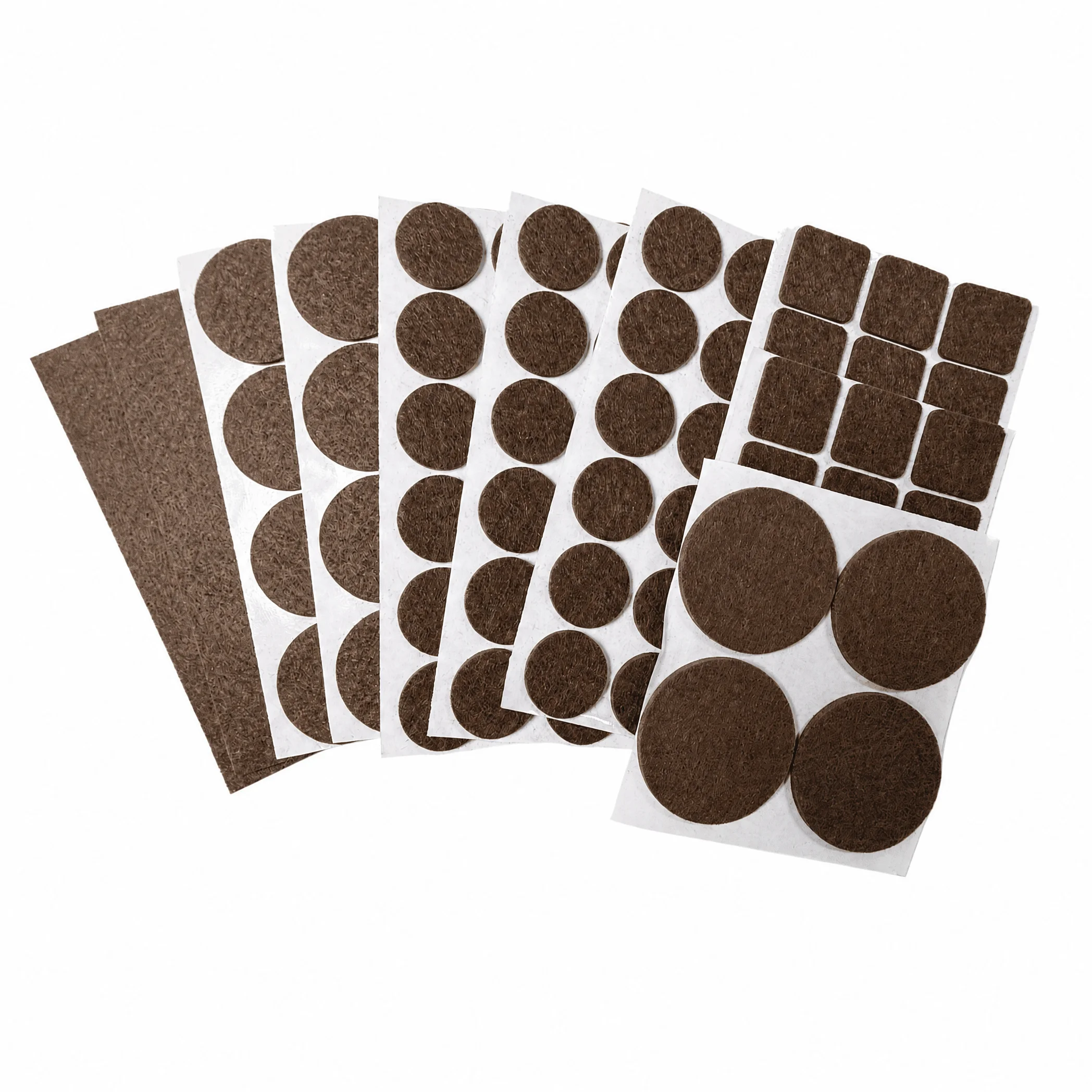 107PCS Value Pack Felt Chair Leg Pads Assorted Sizes Self-Adhesive Furniture Feet for Hardwood Floor Protection
