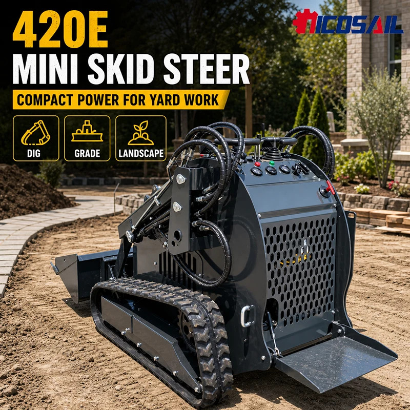 

Nicosail 420E Custom Skid Steer Loader Hydraulic Motor Drive Simple Structure Easy Maintenance For Construction Farm Industry