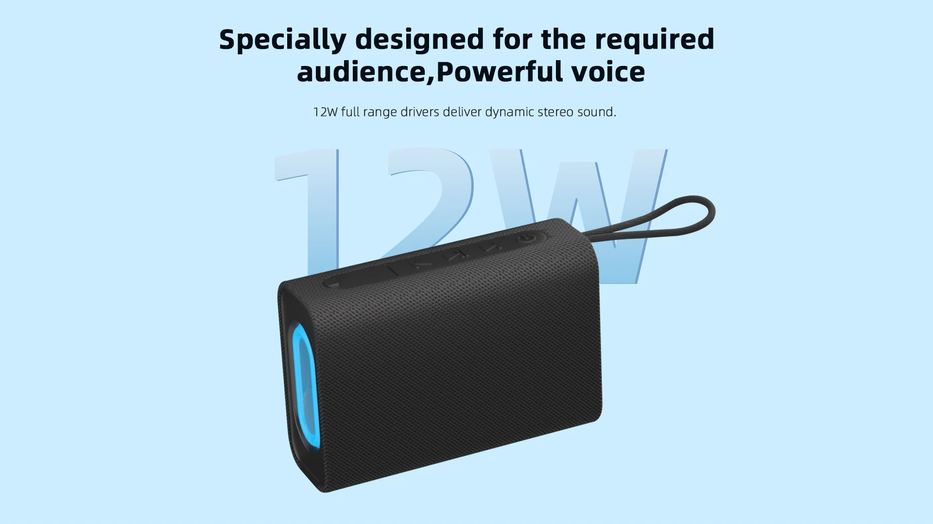 IPX5 Waterproof with Long Play V 5.3 Mini Bass Clock Features for Home Outdoor Party Use Includes Microphone Wireless Speaker