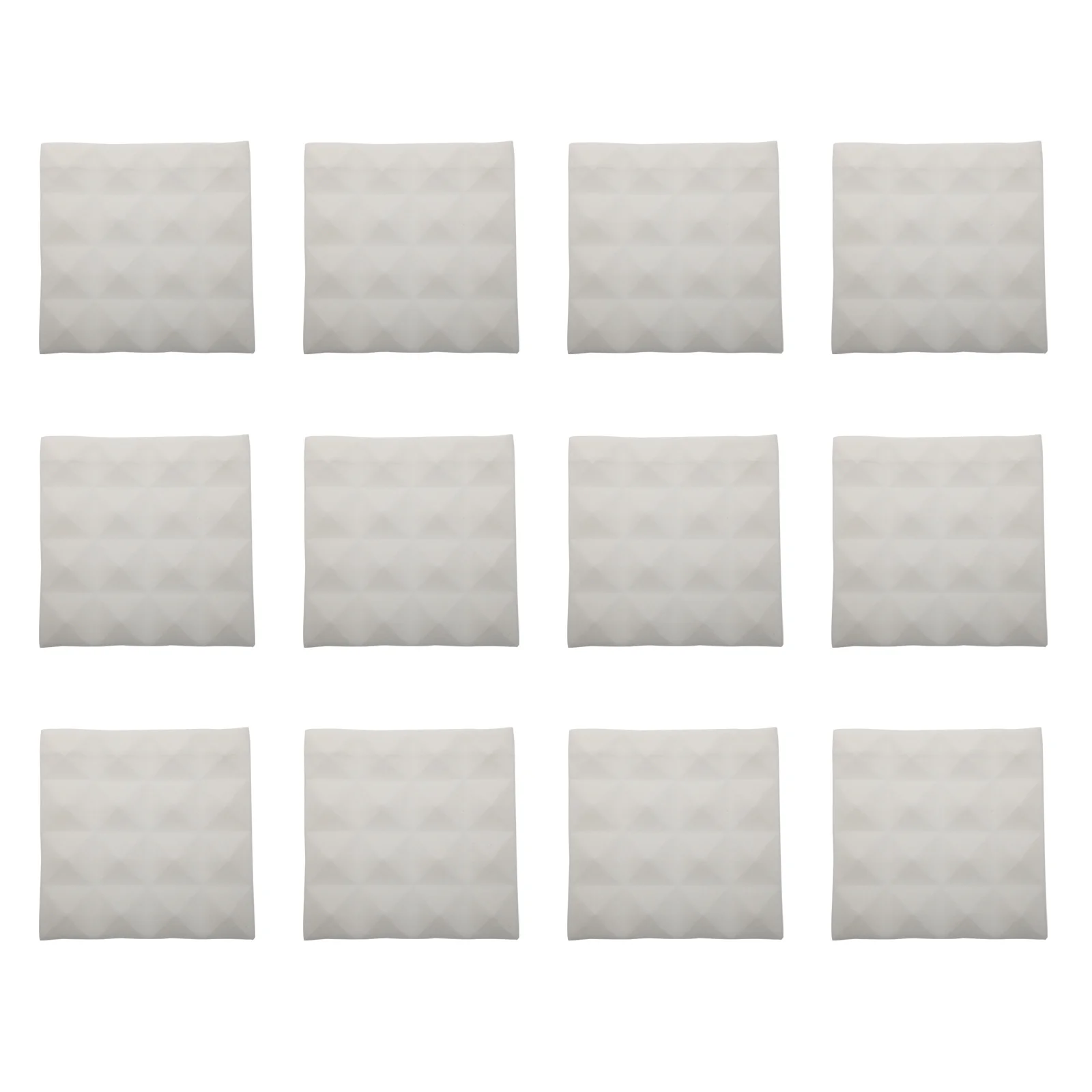 Paneles piramidales de algodón acústicos absorbentes de sonido para pared, techo, reducción de ruido, almohadillas de tratamiento insonorizadas, 12 Uds.