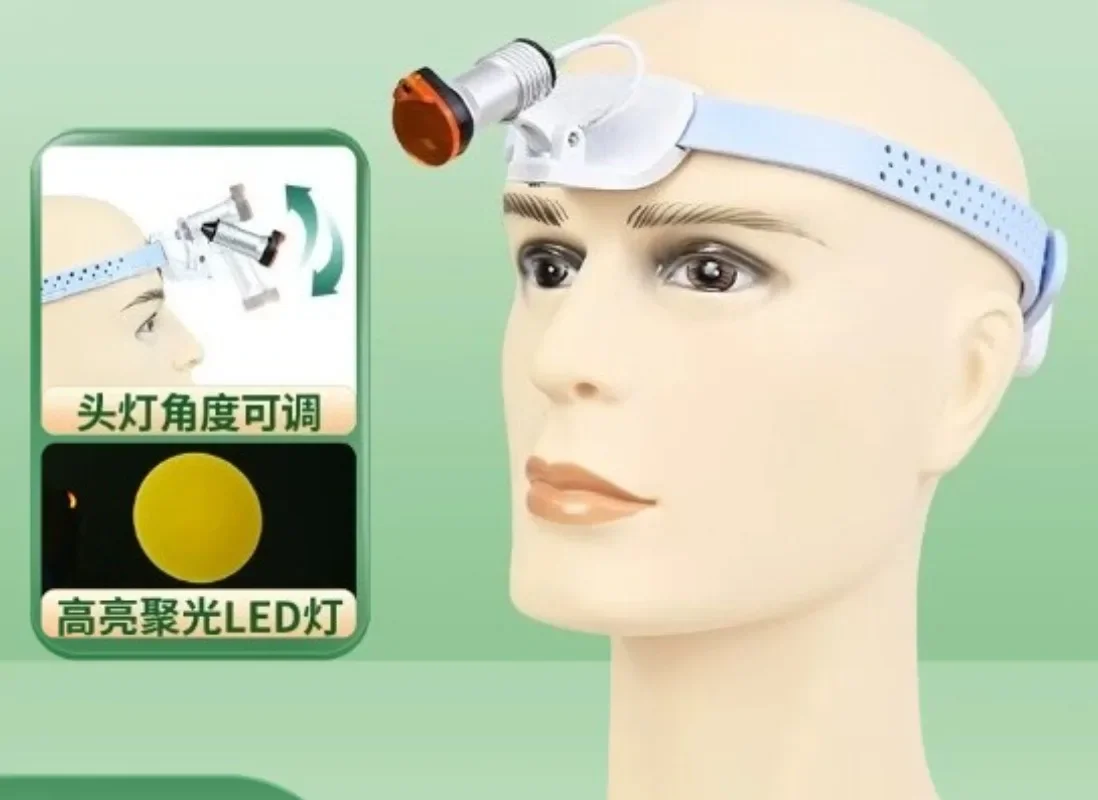 Ultra Bright Cordless Dental Headband LED Headlight Medical Lamp, for ENT Plastic Surgery Ophthalmology and Oral Care Use