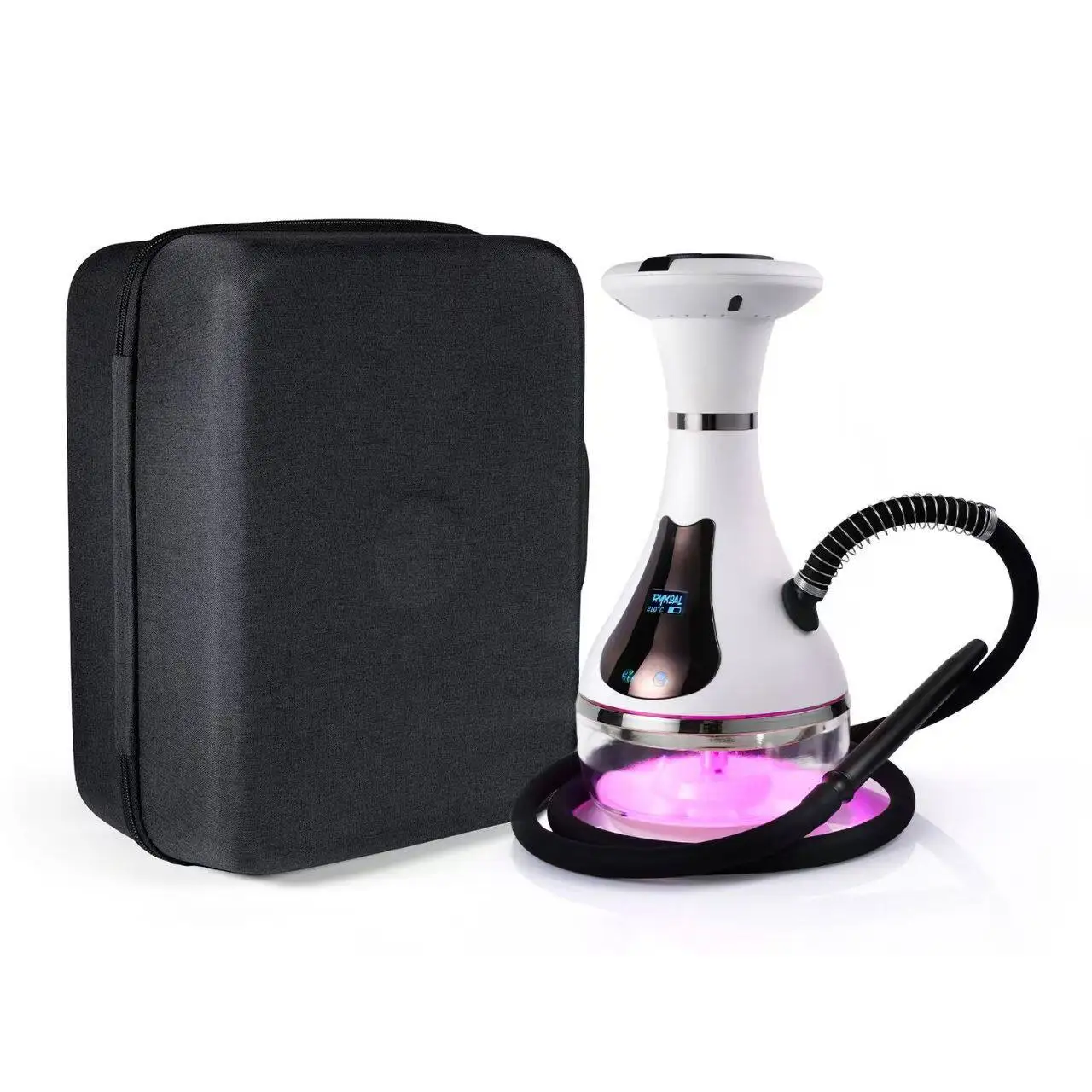 RYKOAL Smart Electric Hookah Shisha Set Portable Travel Electronic Hookah High Quality Shisha with LED Display