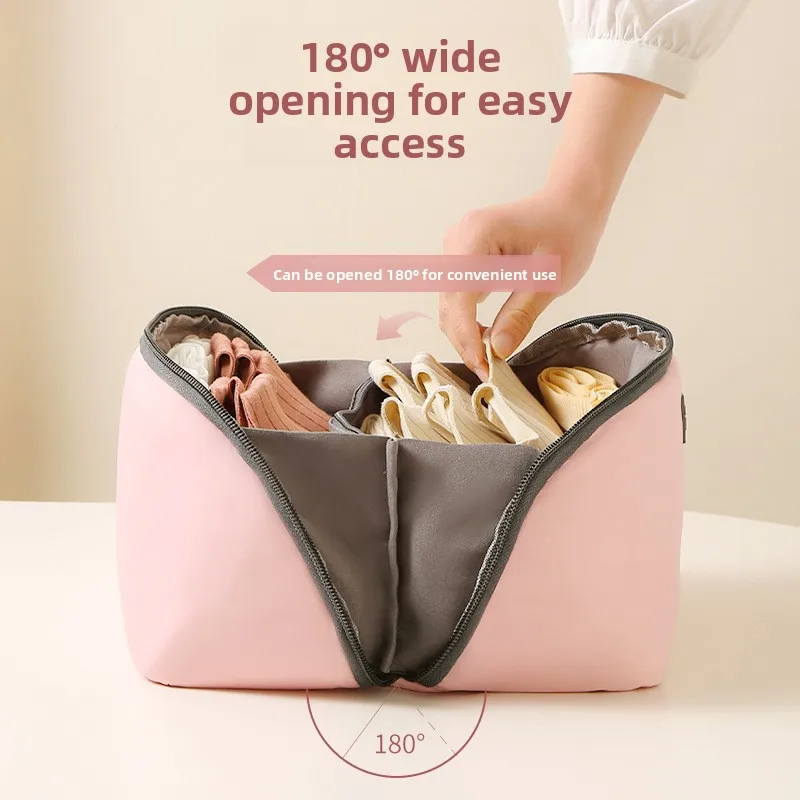 Travel Large Capacity Underwear Socks Bra Storage Bag Organizer Foldable Portable Drawstring Storage Pouch for Clothes Sorting