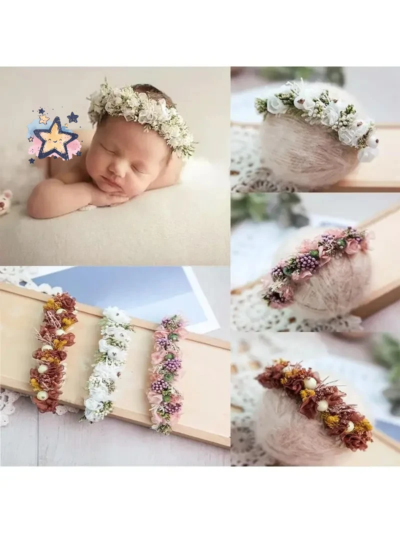 طفلة عقال الوليد التصوير الدعائم زهرة رباطات إكسسوارات الشعر استوديو صور الرضع أغطية الرأس غطاء الرأس #1