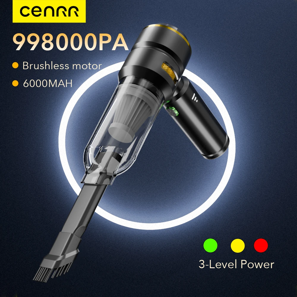 CENRR 998000PA Car Vacuum Cleaner Powerful Portable HandHeld Vacuum Cleaner For Car Wireless Cleaner Robot Air Gun