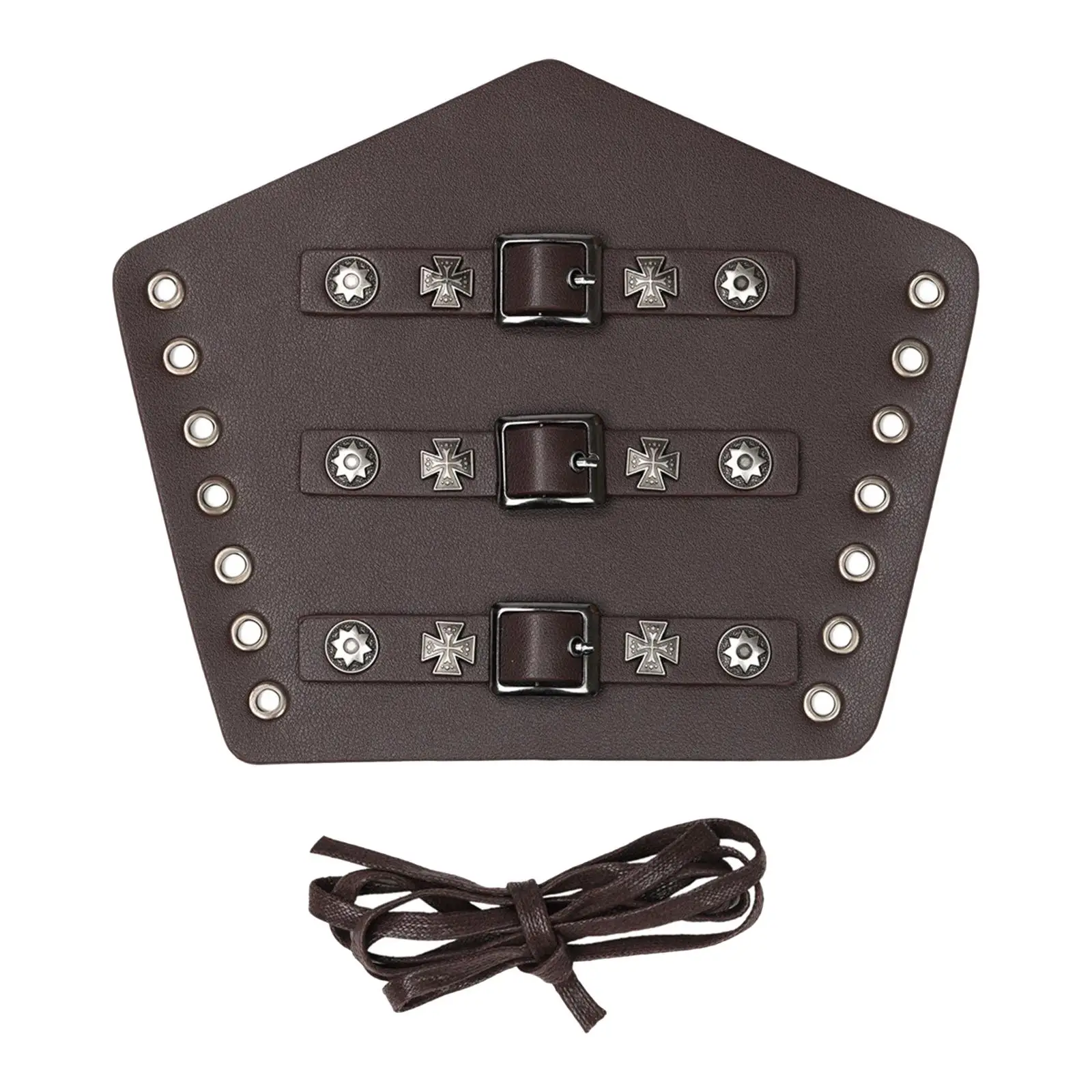 ปลอกแขนหนัง PU สไตล์ยุคกลาง สำหรับงานปาร์ตี้ธีม งานรื่นเริง และงานเลี้ยงน้ำชา