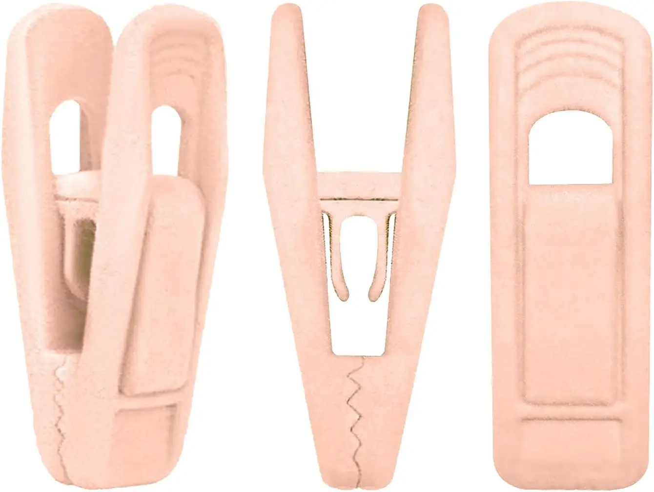 

20PCS Velvet Hanger Clips, Non-Slip Strong Flocked Clips for Suit Pants Trousers Skirt