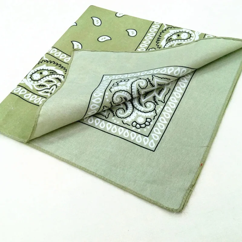 5/10/20 قطعة باندانا هيرباند كاوبوي رجل السائق الرياضة أغطية الرأس الهيب هوب المعصم Hairwrap واحدة الوجهين رئيس التفاف وشاح