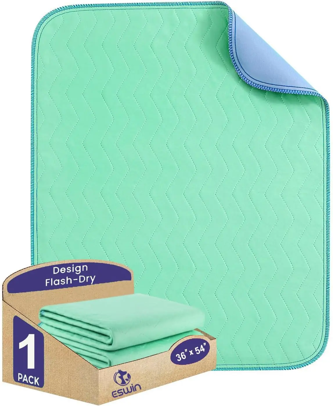 

Washable Underpads,36"" X 54"" (Pa Of 1) - Super Absorbency Reusable Bedwetting Ontinence Pads For Kids, Adults, Elderly, And