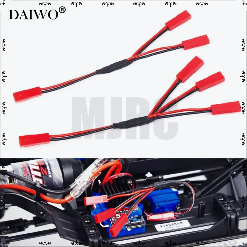 

Ajrc Three in One Cable Esc Power Supply External Wiring Jst for 1/10 Rc Crawler Car Defender Trx6 Trx4 Tactical Unit Bronco