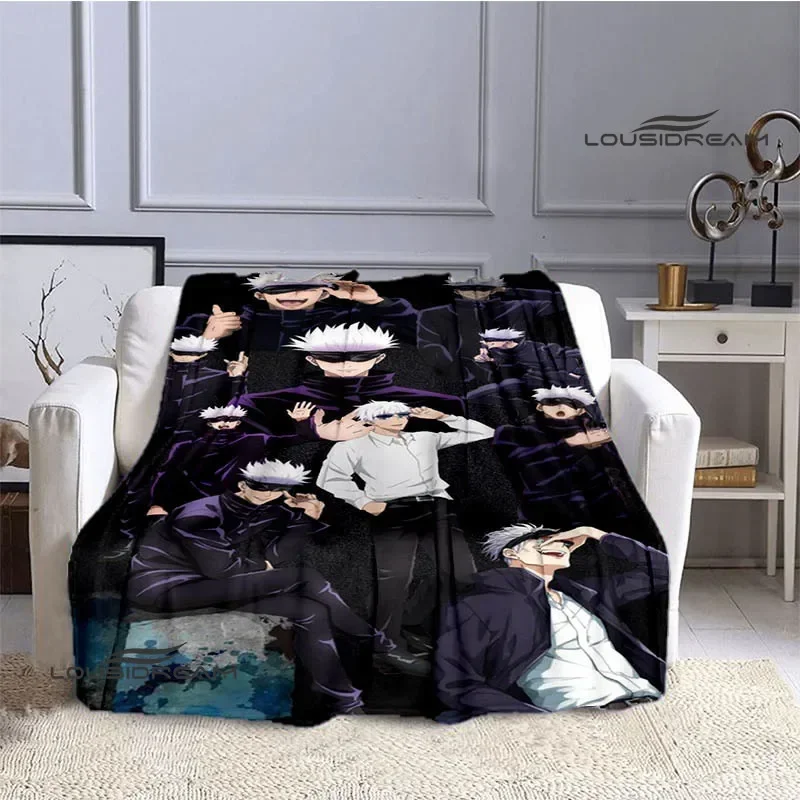

Jujutsu Kaisen Cartoon Printed blankets picnic blanket Warm blankets Flannel Soft Cozy Blanket Home travel blanket Birthday Gift