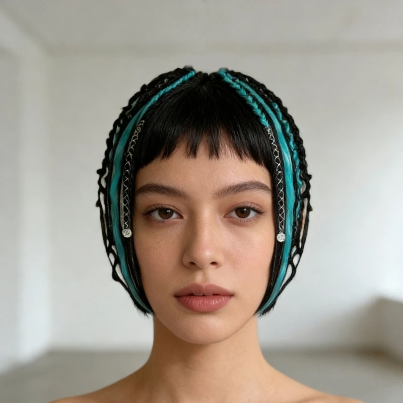 Elastische Dread-Pferdeschwanz-Haarverlängerung für Frauen und Männer, modisches Haar-Accessoire, Haarteil, geflochtene Y08E – Detail 9